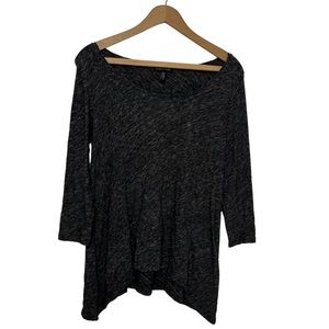 Eileen Fisher Organic Cotton Wool Bias Twist Top Small